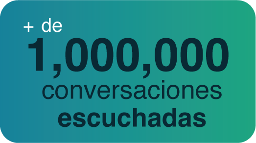 más de un millón de conversaciones escucharas